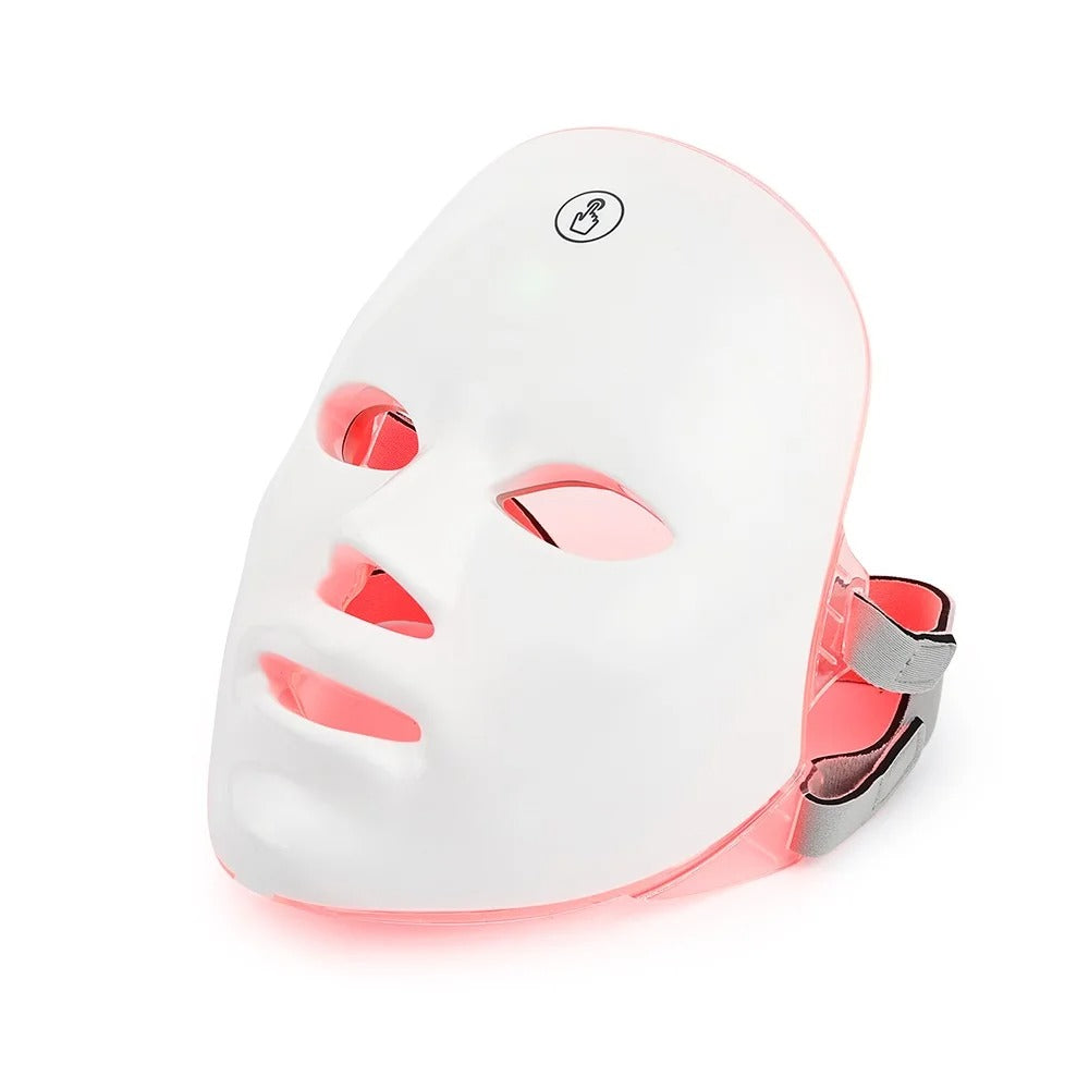 Led therapy facemask מסיכה פנים ליד נטענת לטיפול בעור הפנים, הפחתת פיגמנטציה ומיצוק העור